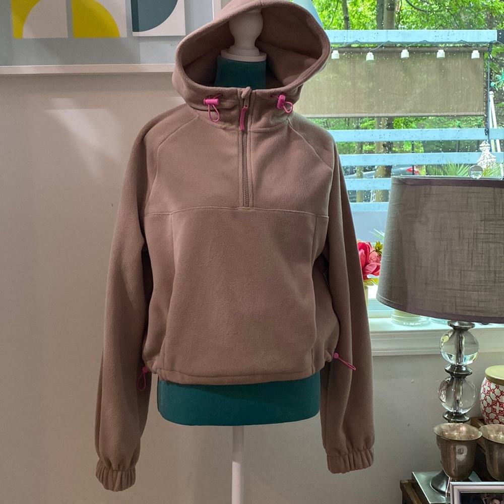 Women’s Beige Fleece Jackets Coat ,Hoodie✨